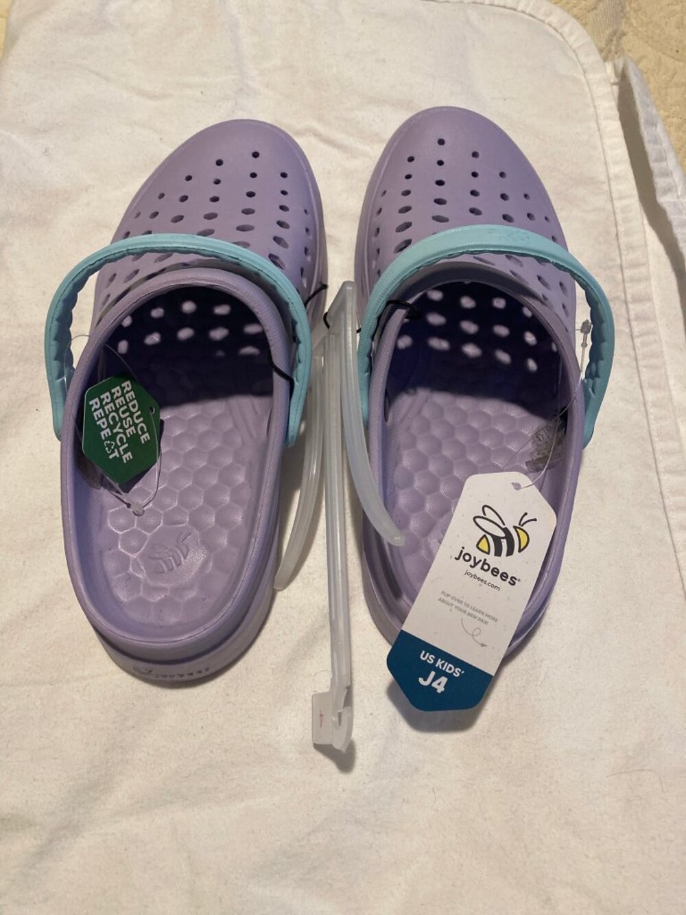 Joybees Kids Slip-on Clogs Sz 4 Lavender NWT